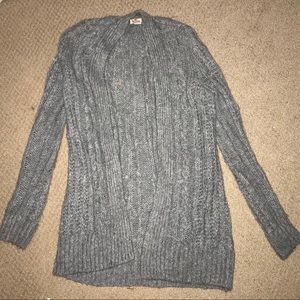 Light Gray Hollister Knit Cardigan